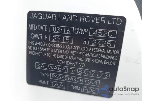 2017 Jaguar F-Type Premium from USA, damaged, VIN SAJWA6AT6H8K37173